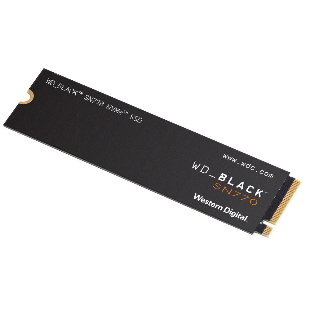 WD - WD Black SN770 1TB SSD M.2 2280 NVME PCI-E Gen4 Solid State Drive (WDS100T3X0E)