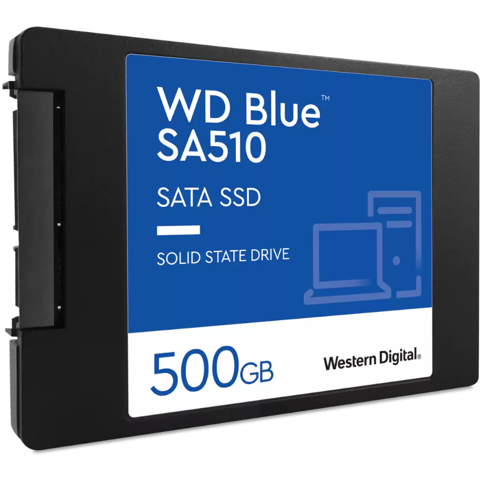 WD - WD Blue SA510 500GB SSD 2.5" SATA Solid State Drive (WDS500G3B0A)