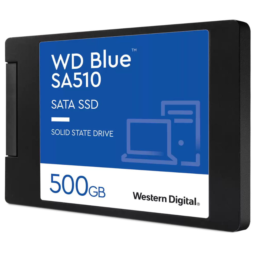 WD - WD Blue SA510 500GB SSD 2.5" SATA Solid State Drive (WDS500G3B0A)