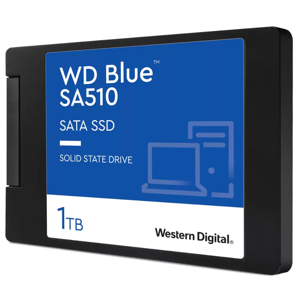 WD - WD Blue SA510 1TB SSD 2.5" SATA Solid State Drive (WDS100T3B0A)