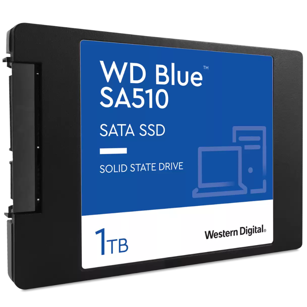 WD - WD Blue SA510 1TB SSD 2.5" SATA Solid State Drive (WDS100T3B0A)