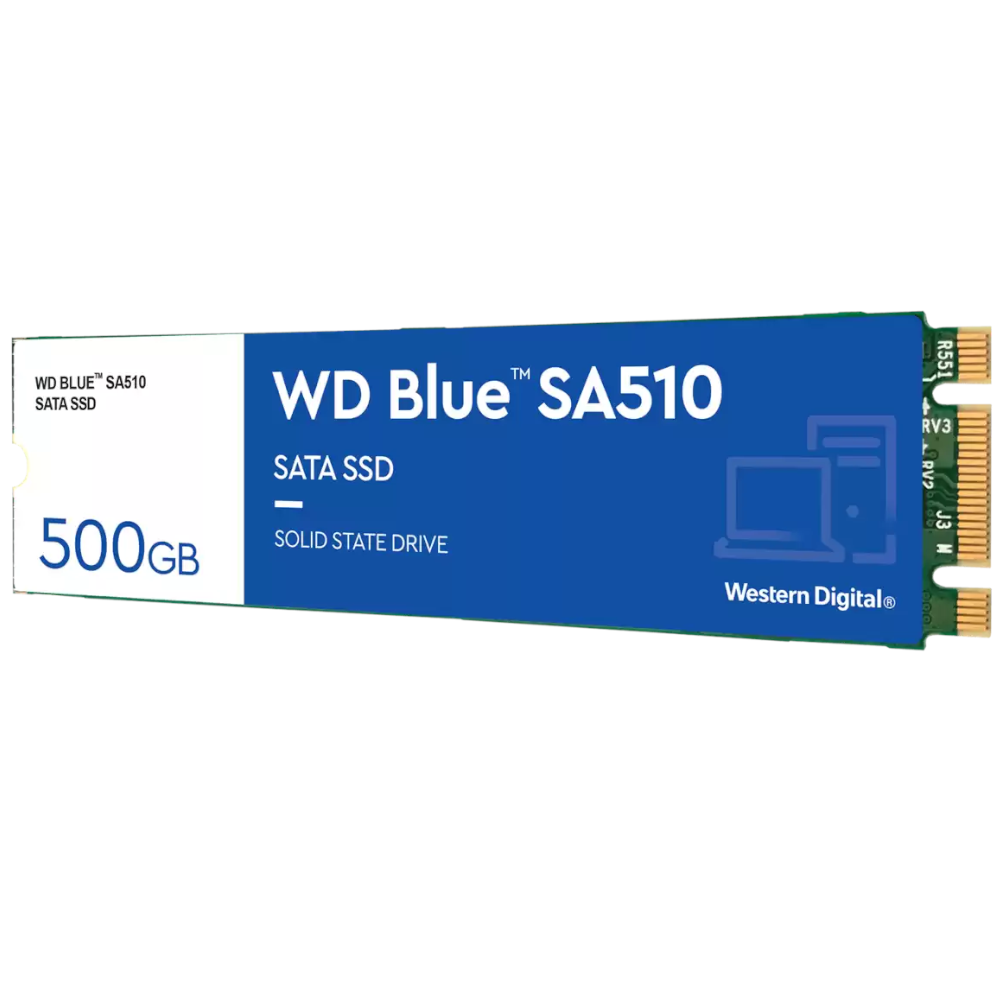 WD - WD Blue SA510 500GB SATA M.2 2280 Solid State Drive (WDS500G3B0B)