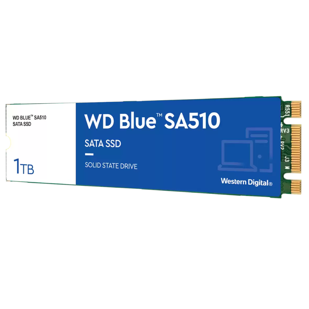 WD - WD Blue SA510 1TB SATA M.2 2280 Solid State Drive (WDS100T3B0B)