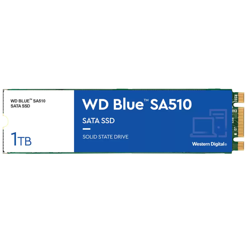 WD Blue SA510 1TB SATA M.2 2280 Solid State Drive (WDS100T3B0B)