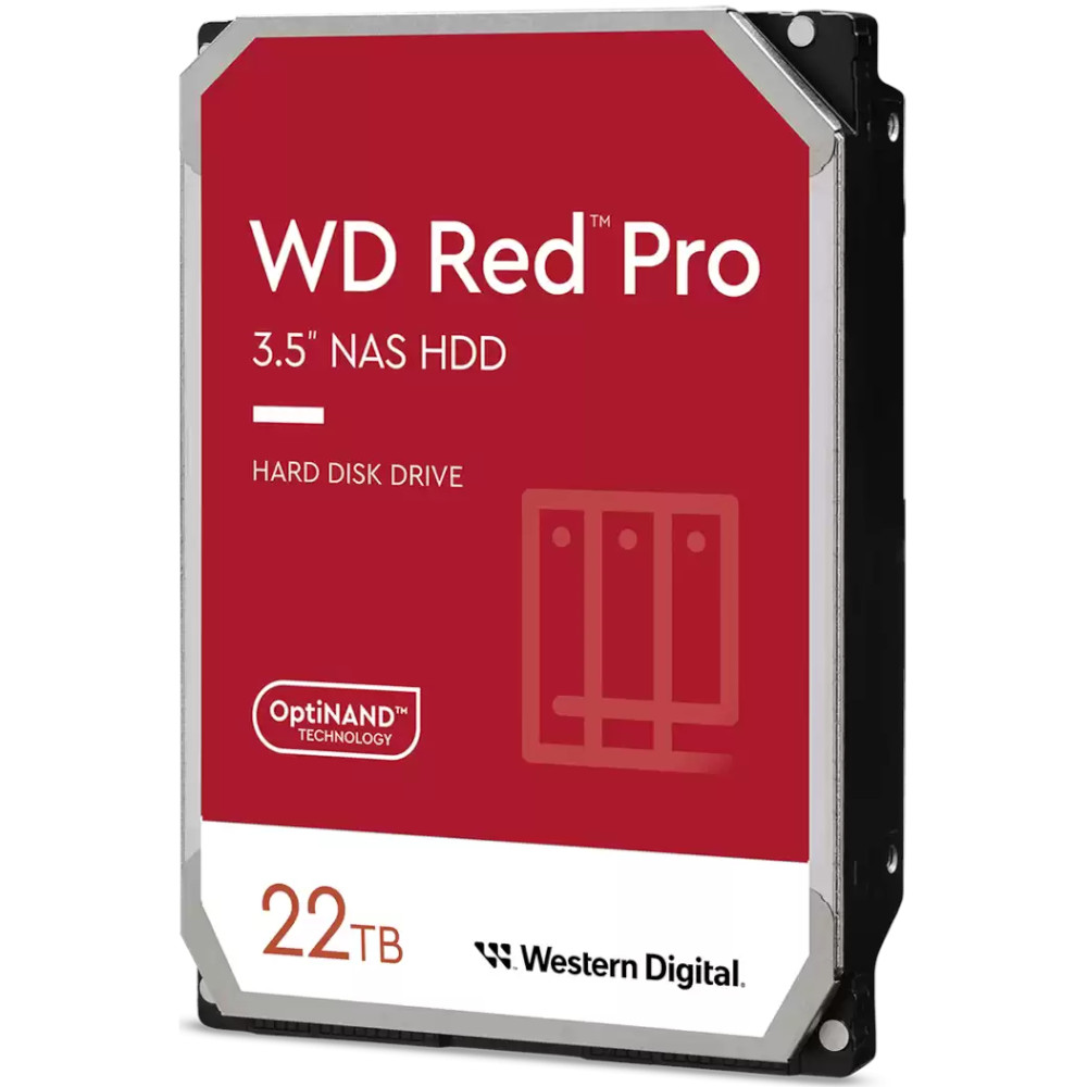 WD 22TB Red Pro 7200rpm HDD 512MB Cache Internal NAS Hard Drive (WD221KFGX)