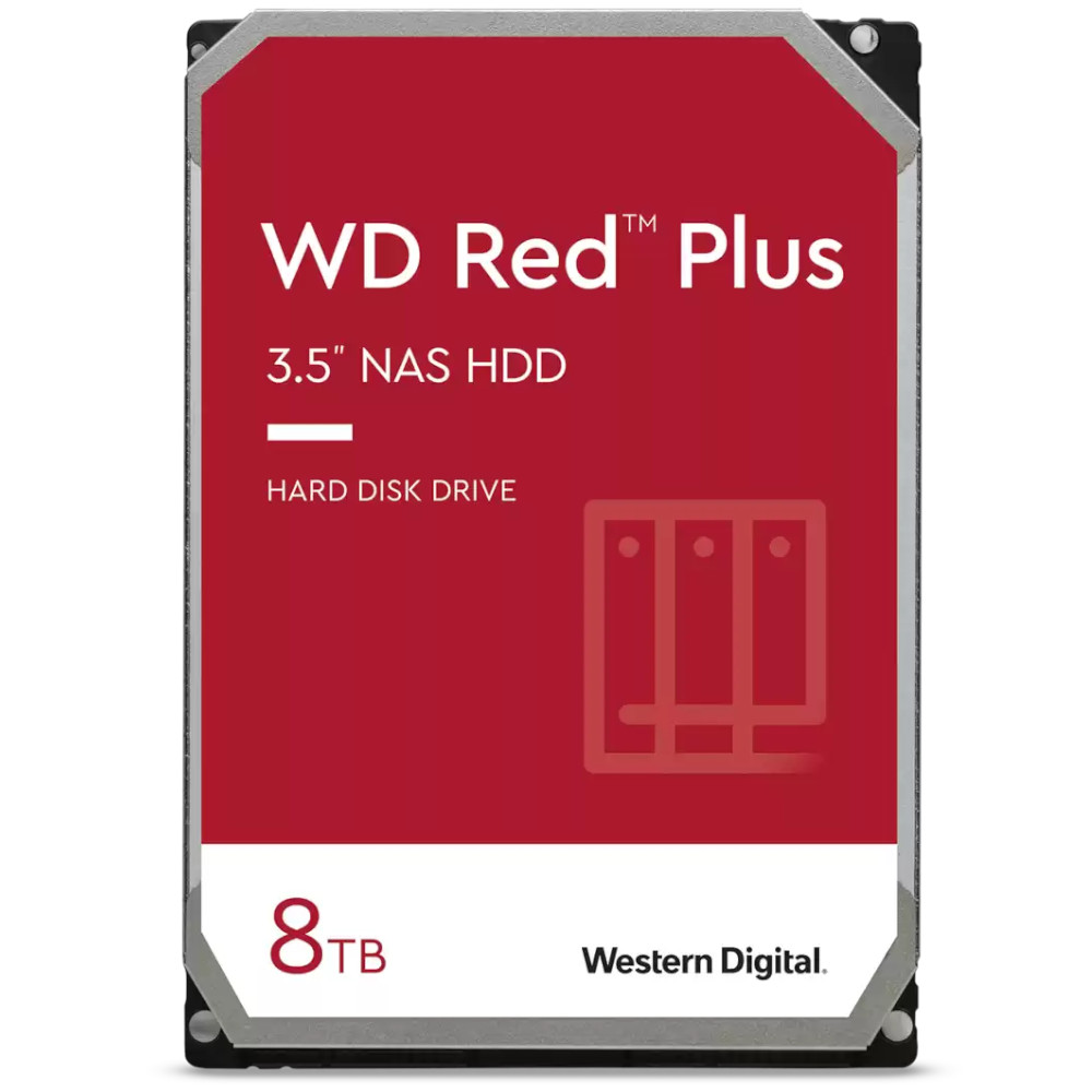 WD 8TB Red Plus 5640rpm HDD 128MB Cache Internal NAS Hard Drive (WD80EFZZ)