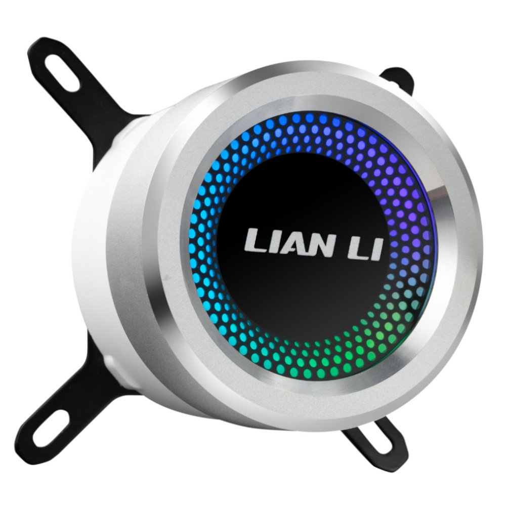 Lian Li - Lian-Li GALAHAD AIO 240mm High Performance RGB CPU Water Cooler - White