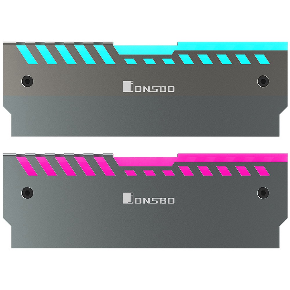 Jonsbo - Jonsbo NC-2 Dual RGB RAM Cooler - Silver