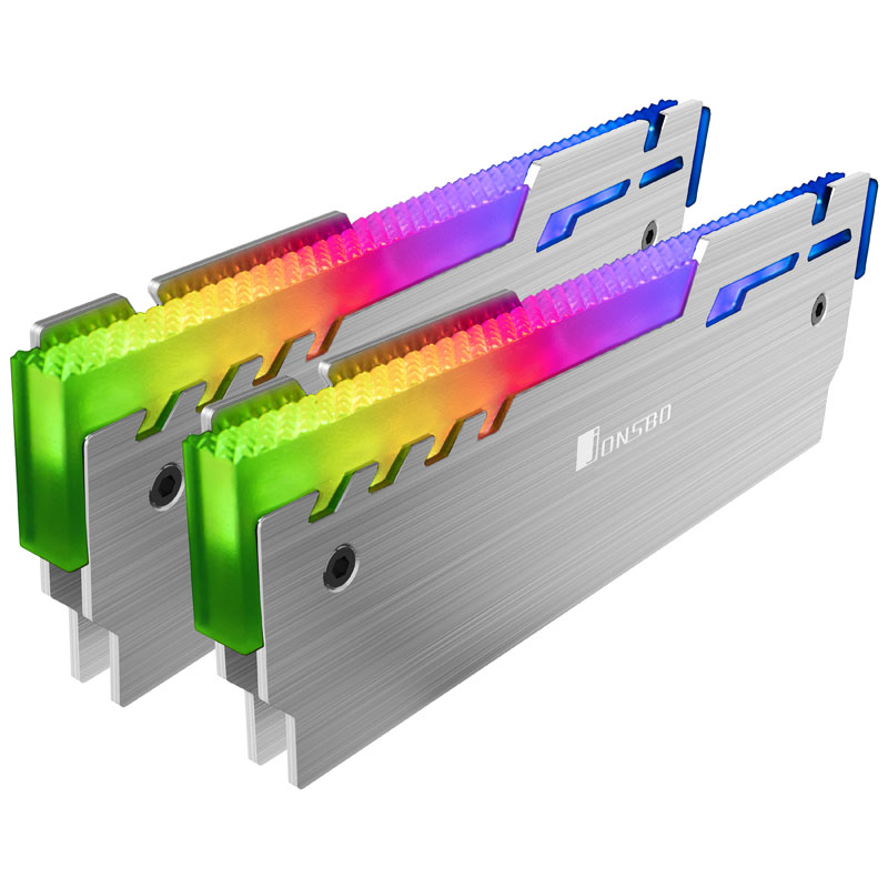 Jonsbo NC-3 2x ARGB RAM Cooler - Silver