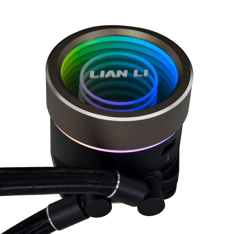 Lian Li - Lian Li Galahad II Trinity SL-INF AIO 240mm ARGB CPU Water Cooler - Black