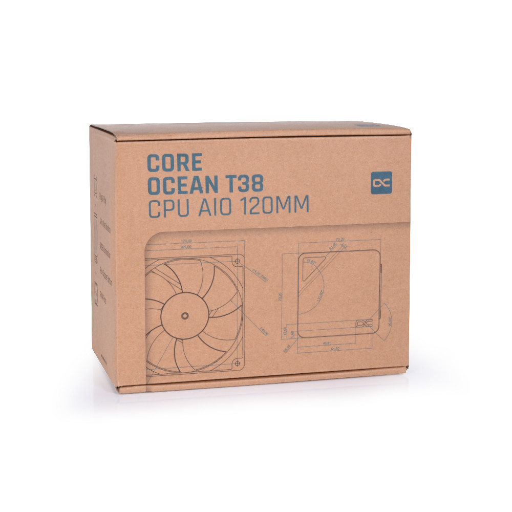 Alphacool Core Ocean T38 CPU Water Cooler - 120mm