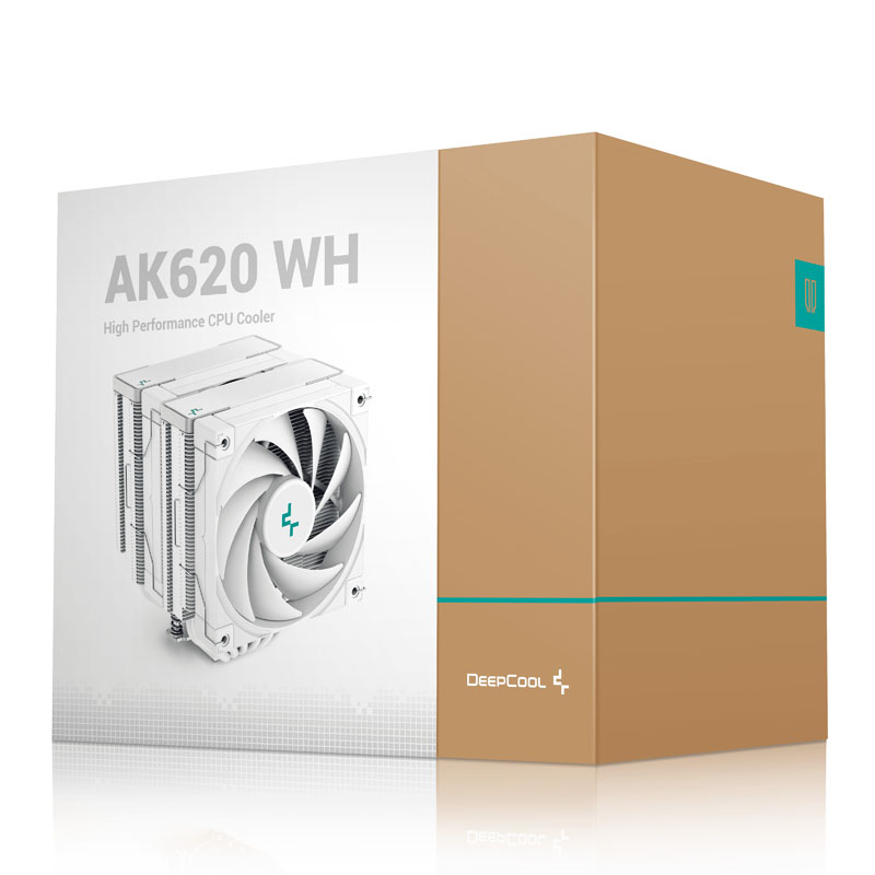 DEEPCOOL AK620 White/Black 6 heatpipes CPU air cooler twin towers