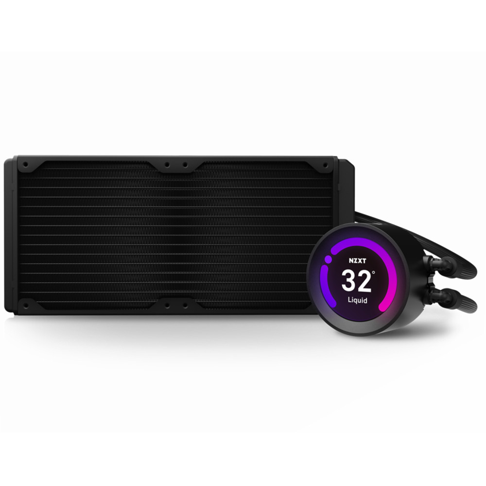 NZXT - NZXT Kraken Z53 AIO CPU Water Cooler with LCD Screen - 240mm