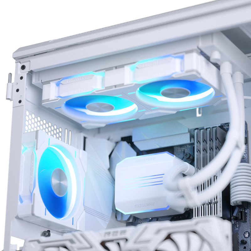 Phanteks - Phanteks Glacier One 240D30 White RGB All In One CPU Water Cooler - 240mm