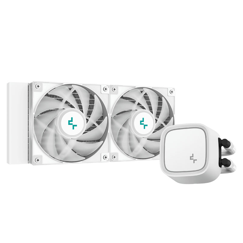 DeepCool - DeepCool LE520 All In One ARGB White CPU Water Cooler - 240mm