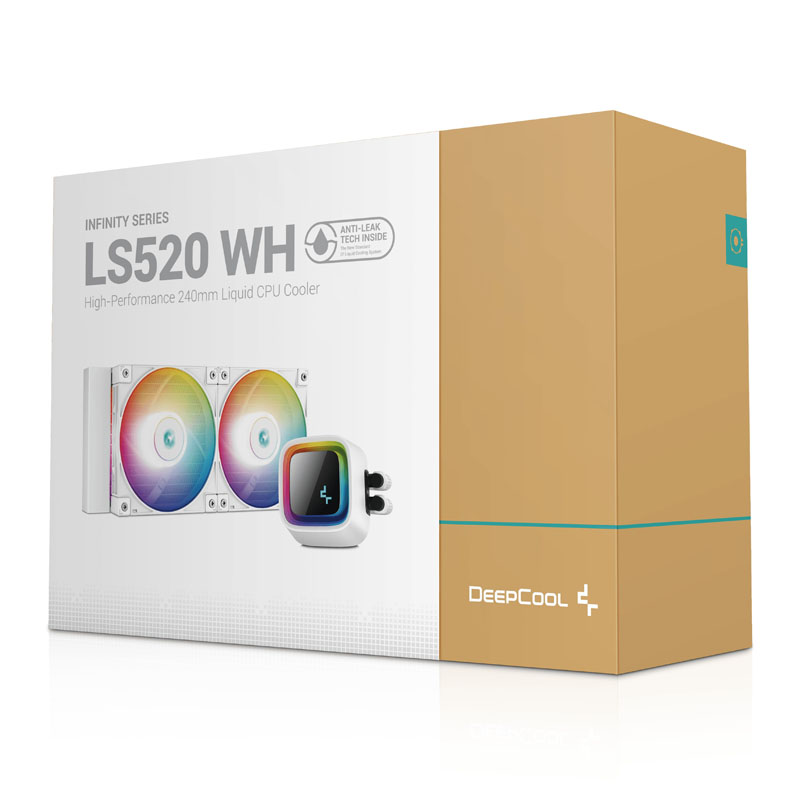 DeepCool - DeepCool LS520 SE All In One ARGB White CPU Water Cooler - 240mm