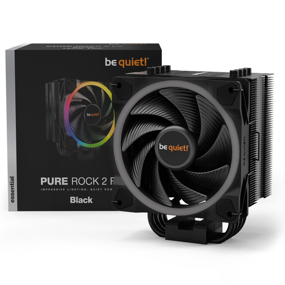 be quiet! - be quiet! Pure Rock 2 FX Black ARGB CPU Cooler - 120mm
