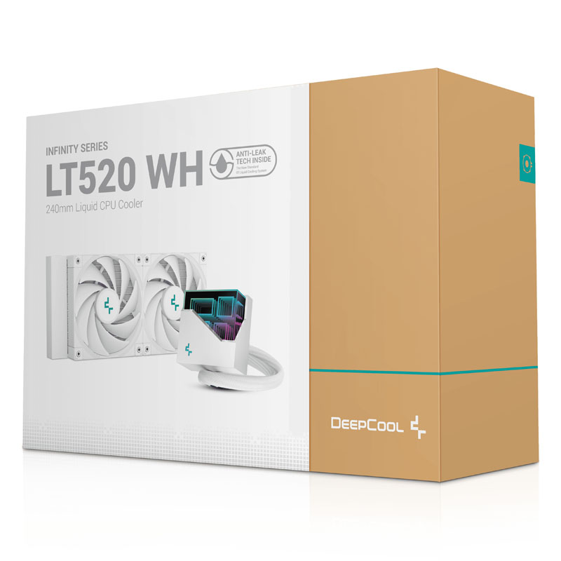 DeepCool - DeepCool LT520 All In One White CPU Water Cooler - 240mm