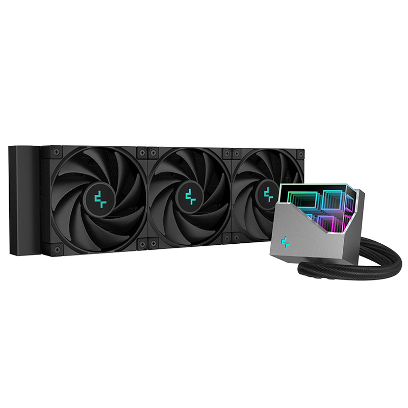 B Grade DeepCool LT720 All In One Black CPU Water Cooler - 360mm