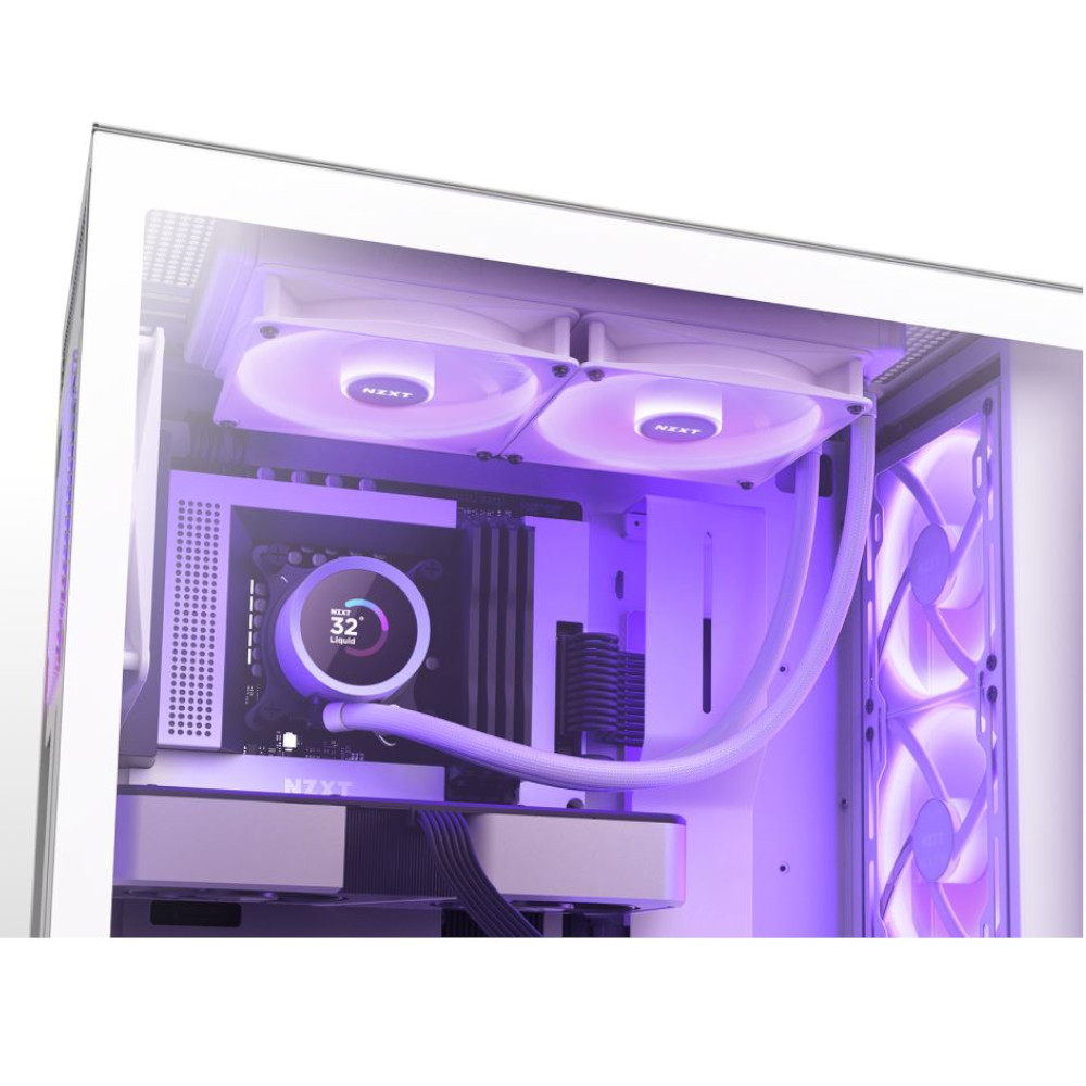 NZXT - NZXT Kraken 240 White RGB AIO CPU Water Cooler - 240mm