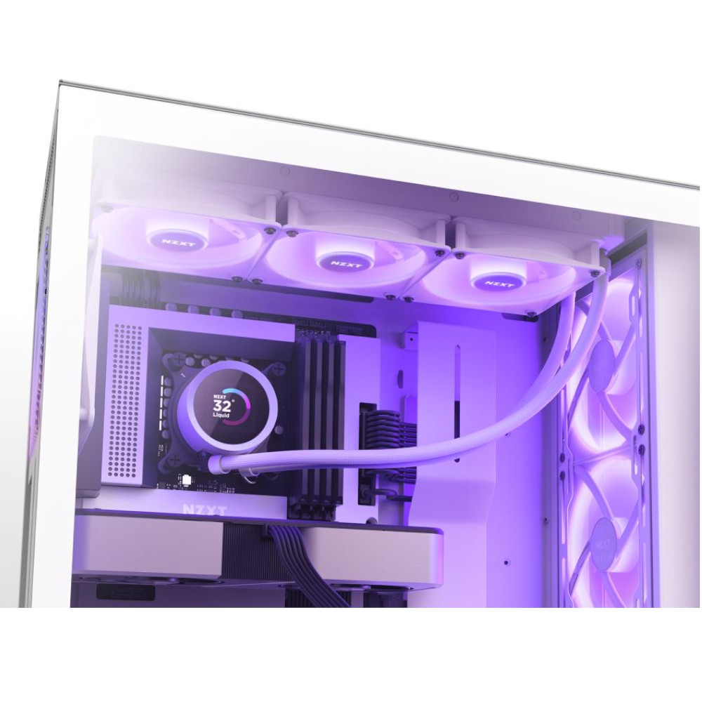 NZXT - NZXT Kraken 360 White RGB AIO CPU Water Cooler - 360mm