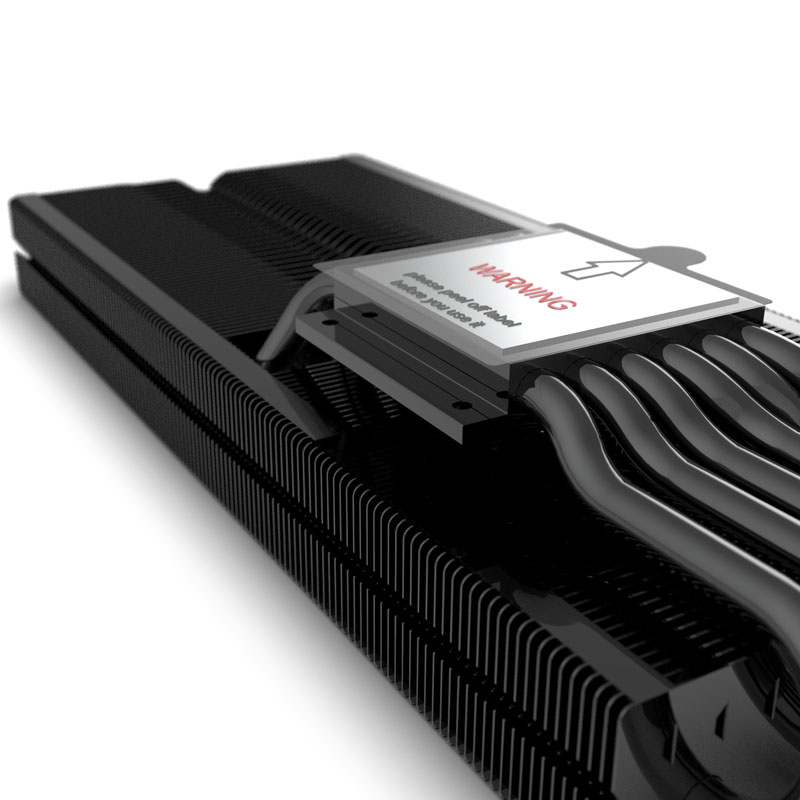 Raijintek - Raijintek Morpheus 8057 Heatpipe VGA Cooler For Nvidia RTX and Radeon RX - Black