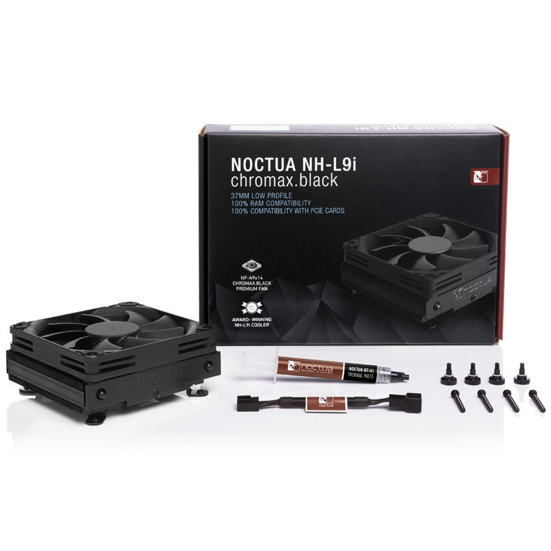 Noctua - Noctua NH-L9i Chromax Pure Black CPU Cooler - 92mm