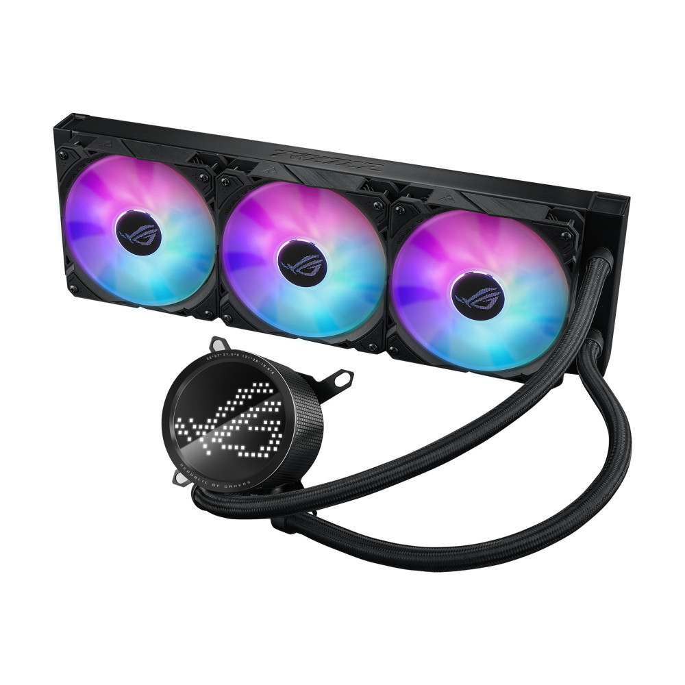 Asus - ASUS ROG Ryuo III 360 Performance AIO CPU Liquid Cooler with OLED Display - 360mm