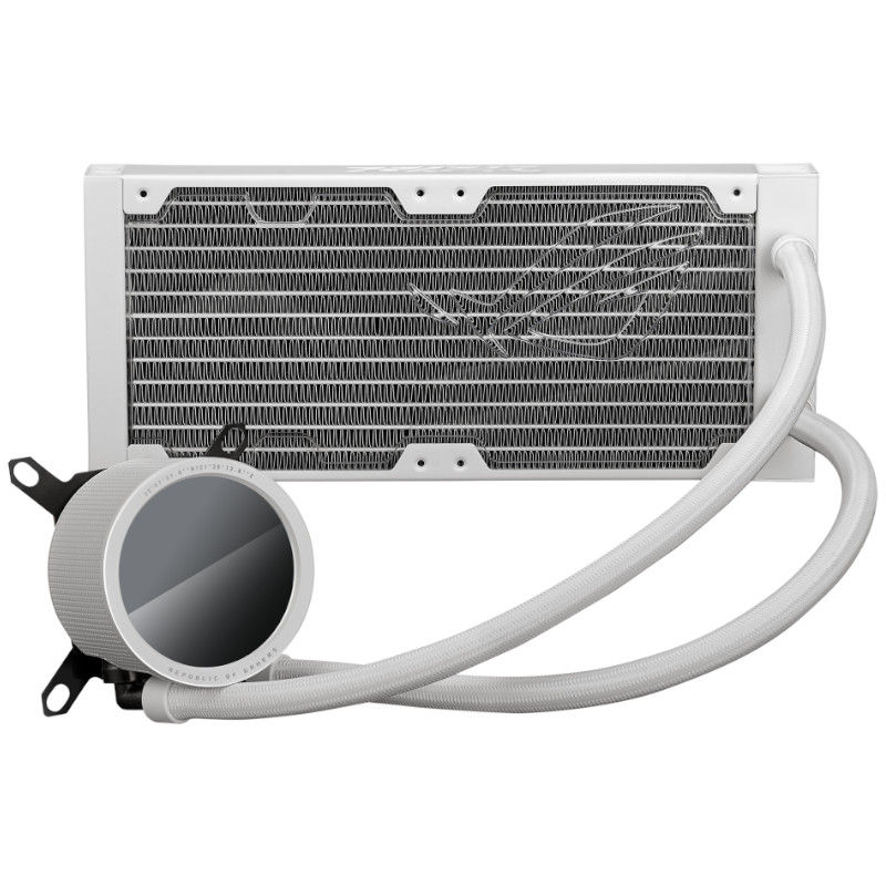 Asus - ASUS ROG Ryuo III 240 White Performance AIO CPU Liquid Cooler with OLED Display - 240mm