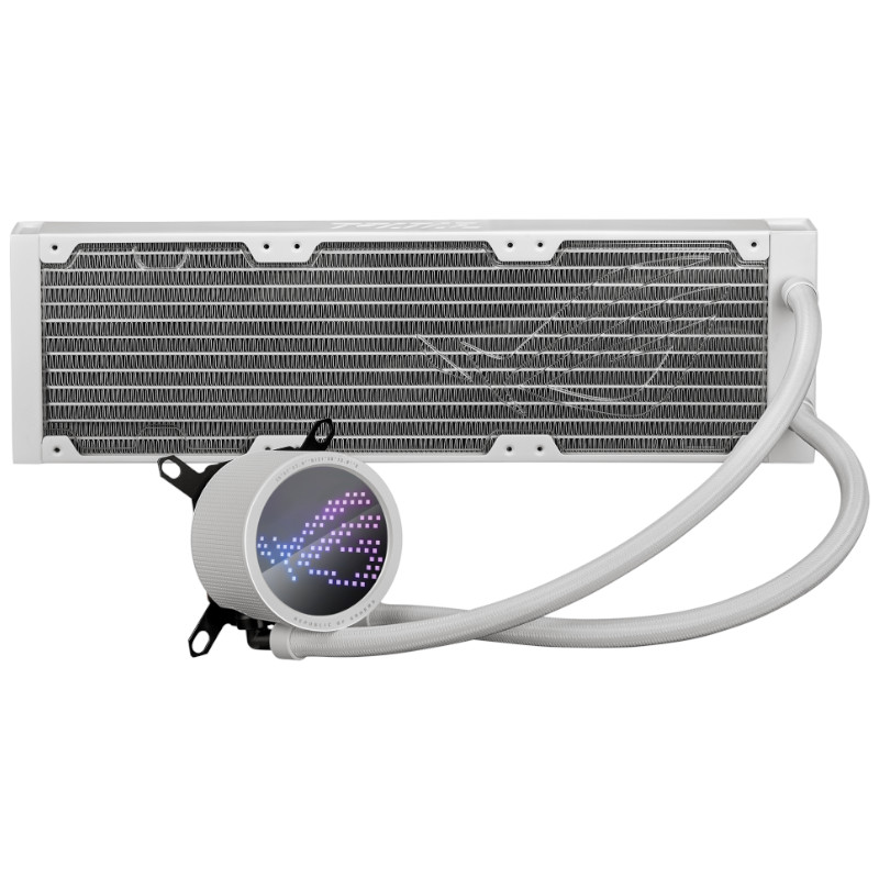 Asus - ASUS ROG Ryuo III 360 White Performance AIO CPU Liquid Cooler with OLED Display - 360mm
