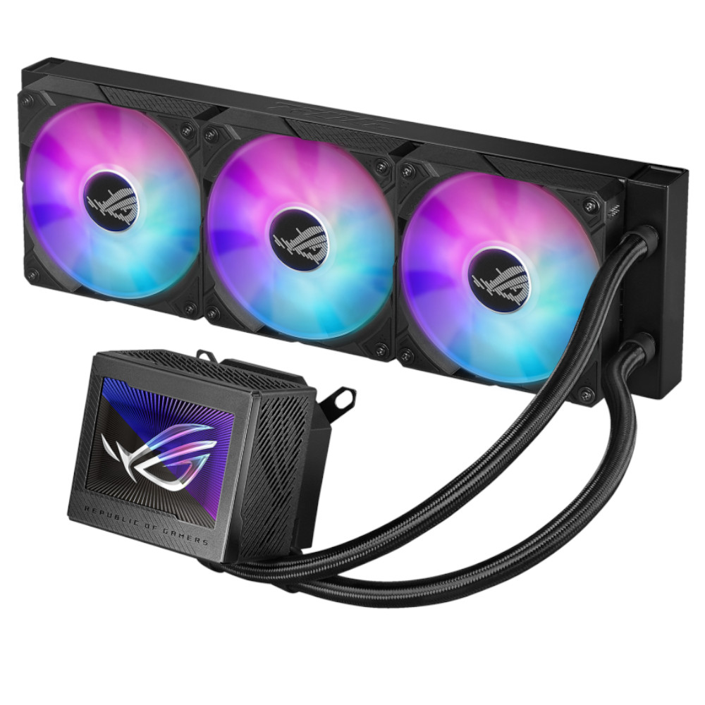 ASUS ROG Ryujin III 360 ARGB Performance AIO CPU Liquid Cooler with OLED Display - 360mm