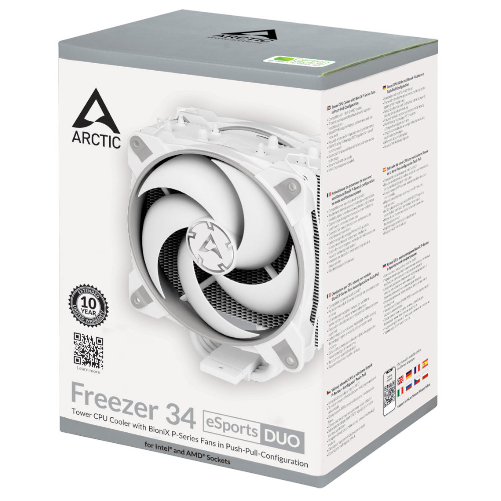Arctic - Arctic Freezer 34 eSports Duo Grey/White CPU Cooler - 2 x 120mm