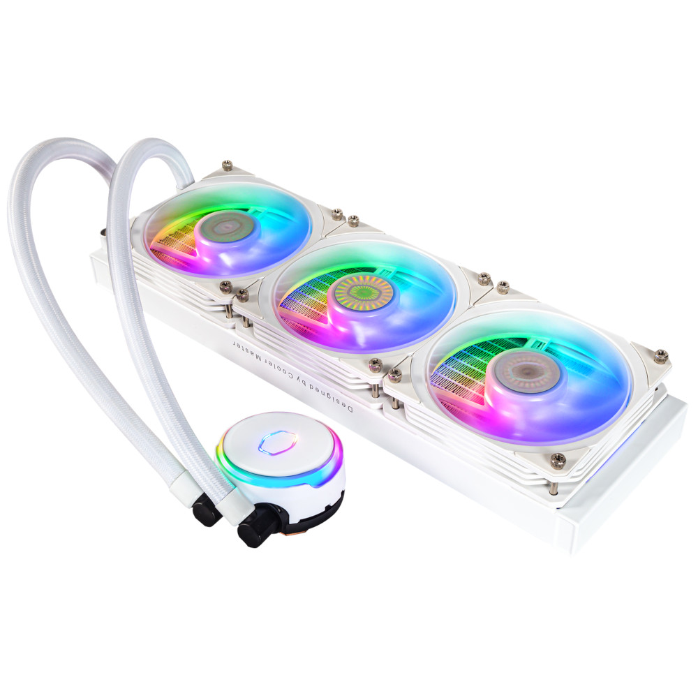 Cooler Master - Cooler Master MasterLiquid PL360 Flux White All In One CPU Cooler - 360mm