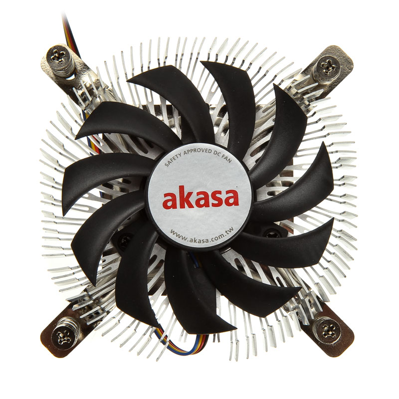 Akasa - Akasa AK-CC7129BP01 Low Profile CPU Cooler - 74mm