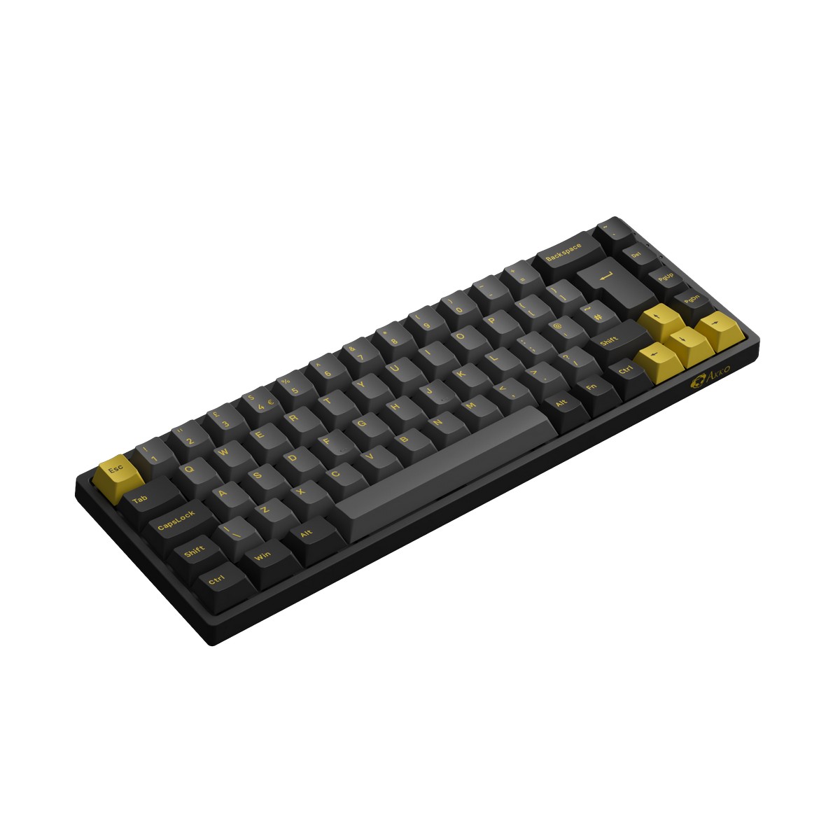 Akko - AKKO 3068B Plus Black&Gold USB RGB Mechanical Gaming Keyboard CS Jelly Purple Switch UK ISO