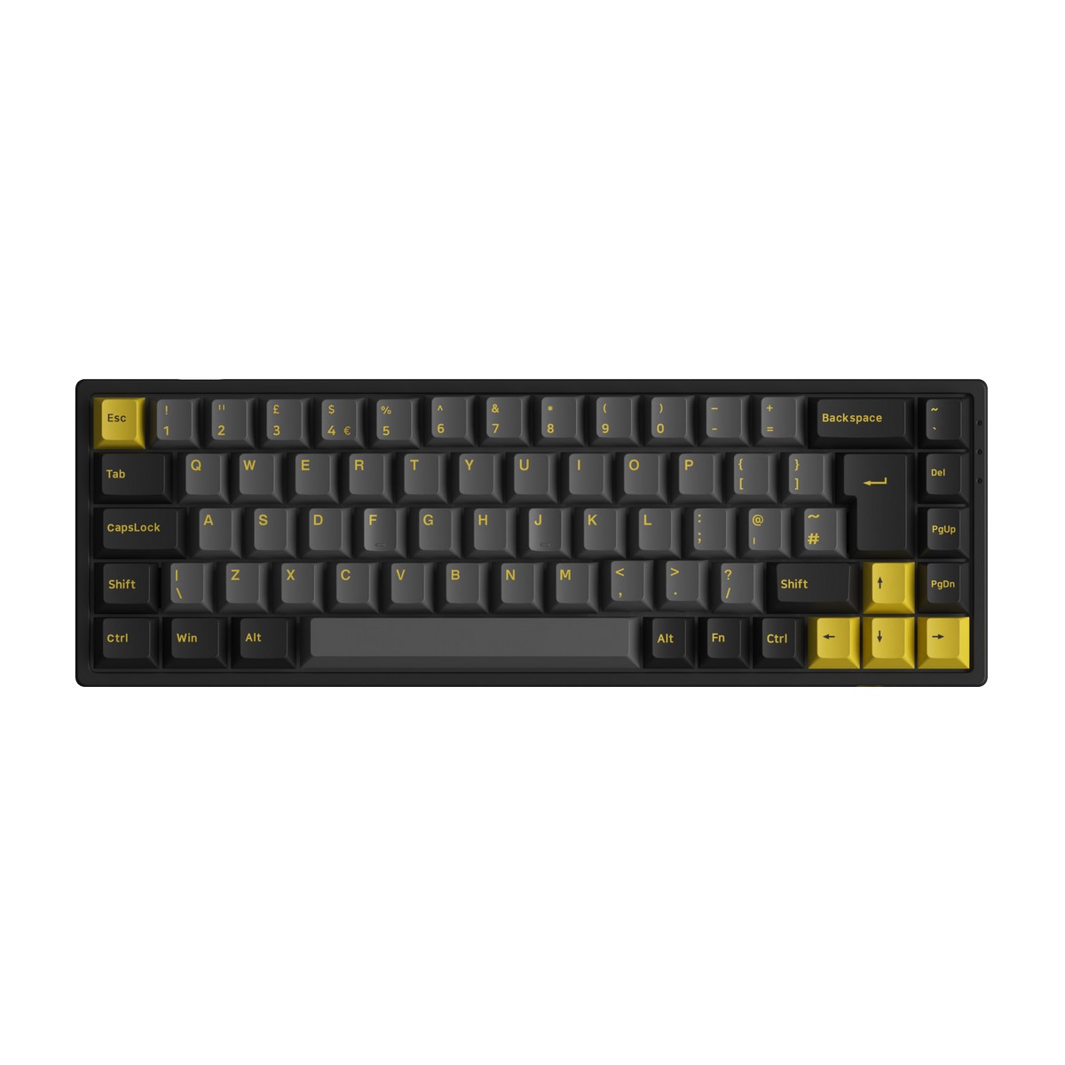 AKKO 3068B Plus Black&Gold USB RGB Mechanical Gaming Keyboard CS Jelly Pink Switch UK ISO