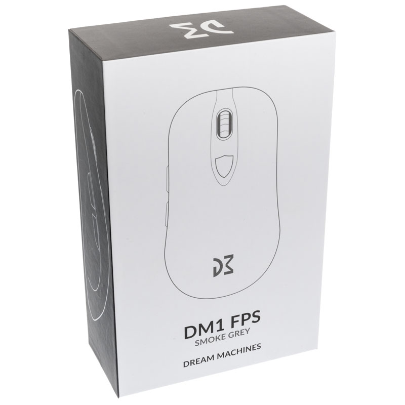 Dream Machines - Dream Machines DM1 FPS Smoke Grey USB Optical RGB Gaming Mouse (DM1FPS_Grey)