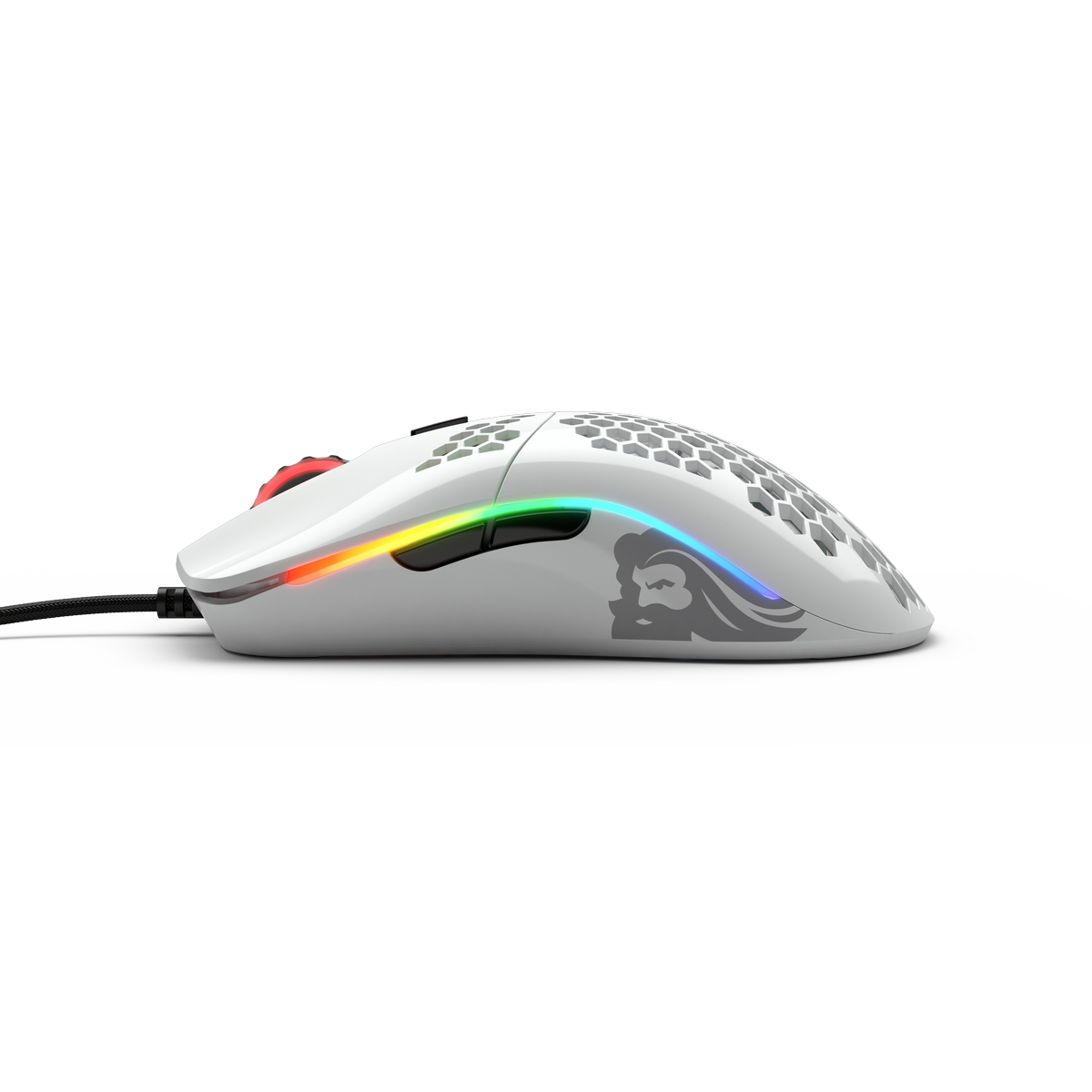 Glorious - Glorious Model O USB RGB Odin Gaming Mouse  - Glossy White (GO-GWHITE)