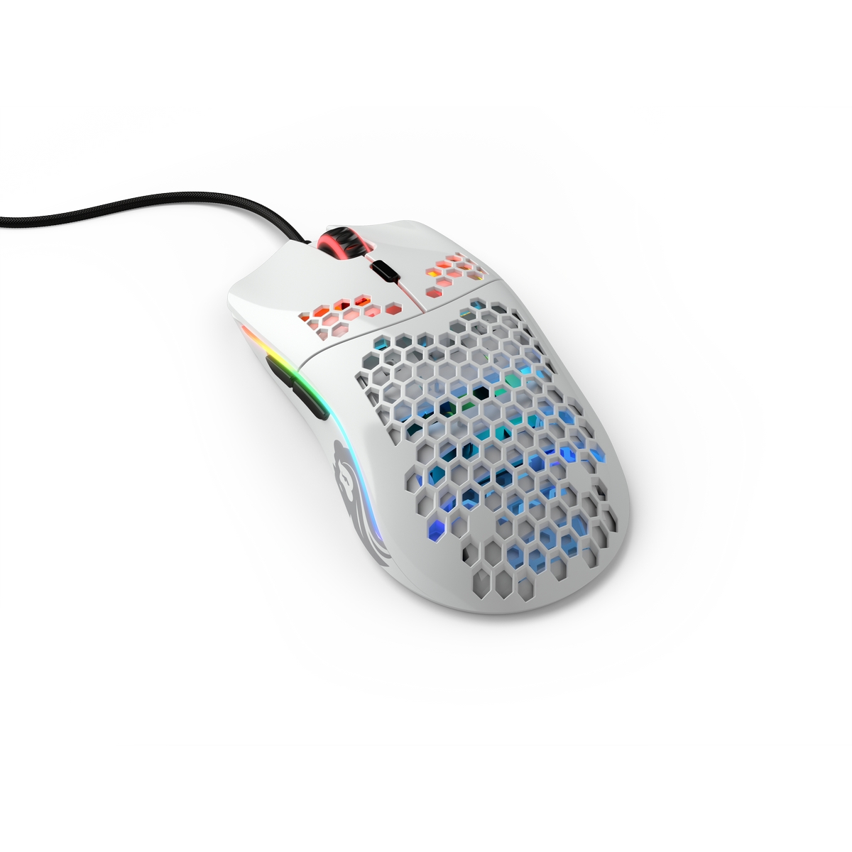 Glorious - Glorious Model O USB RGB Odin Gaming Mouse  - Glossy White (GO-GWHITE)