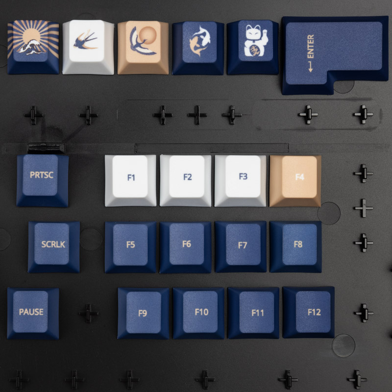 Japanese Artwork Keyboard Accessories : Traitors Keys UKIYO-E Keycap Set