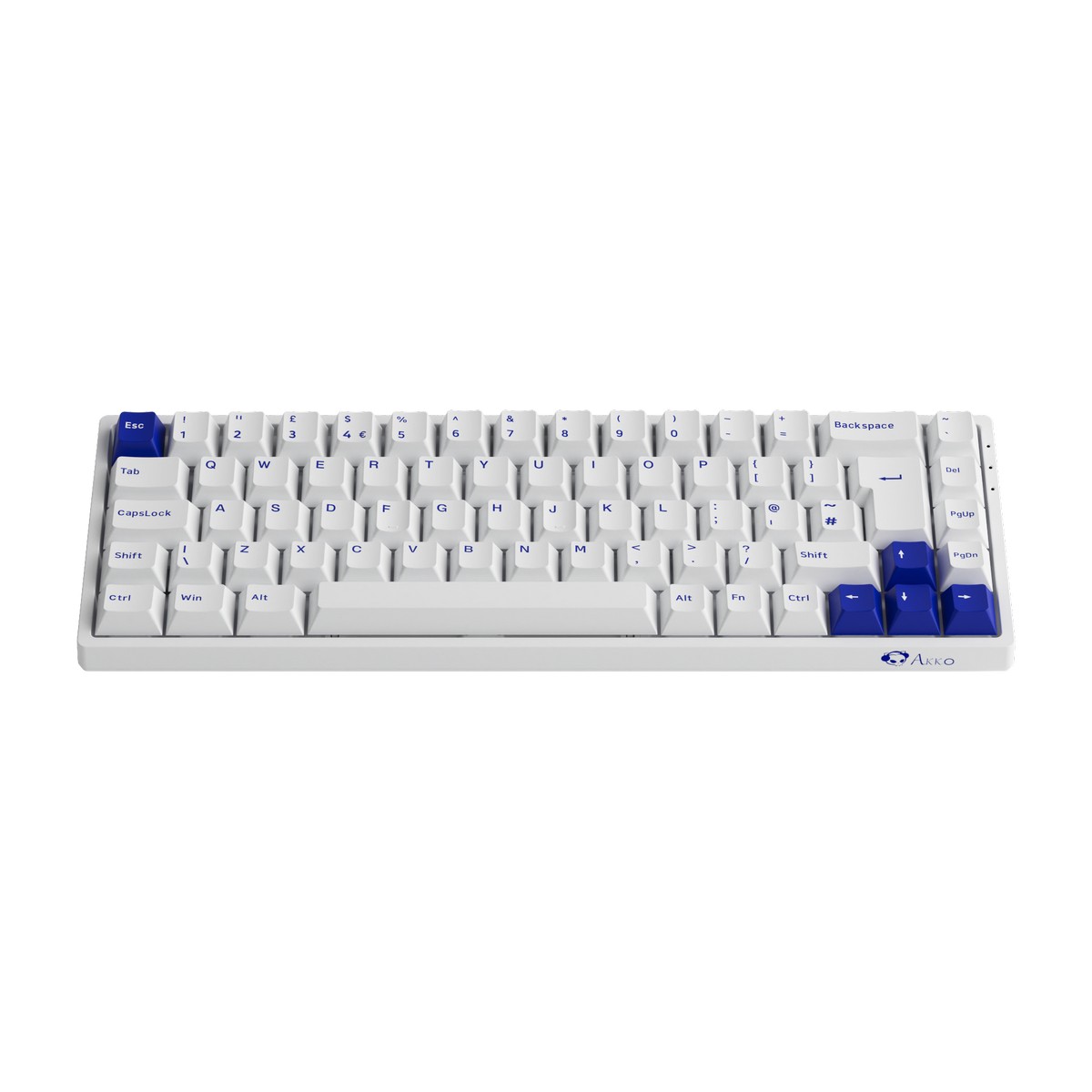 Akko - AKKO 3068B Plus White&Blue USB RGB Mechanical Gaming Keyboard CS Jelly Pink Switch UK ISO