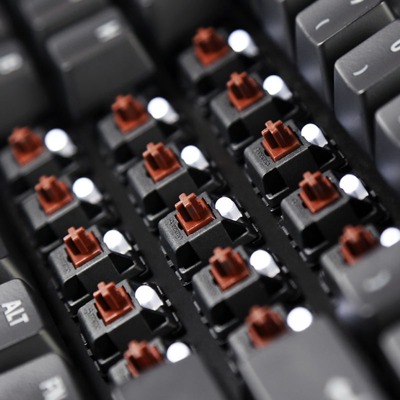 Das Keyboard - Das Keyboard Prime 13 Mechanical Gaming Keyboard, Cherry MX Brown, White LED - UK Layout