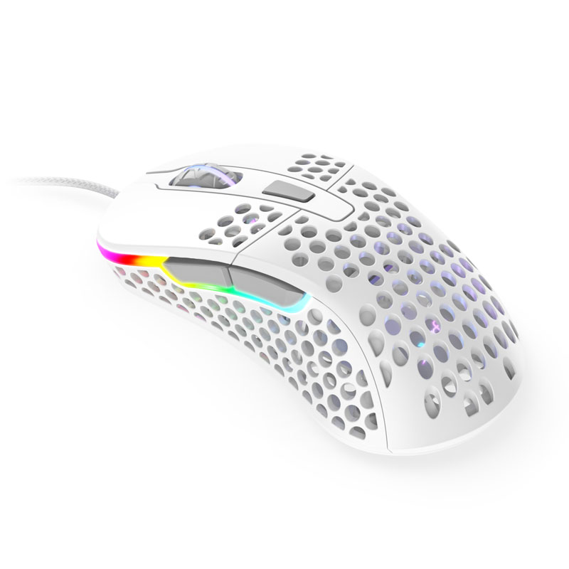 Cherry Xtrfy M4 RGB USB Optical Gaming Mouse - White (XG-M4-RGB-WHITE)