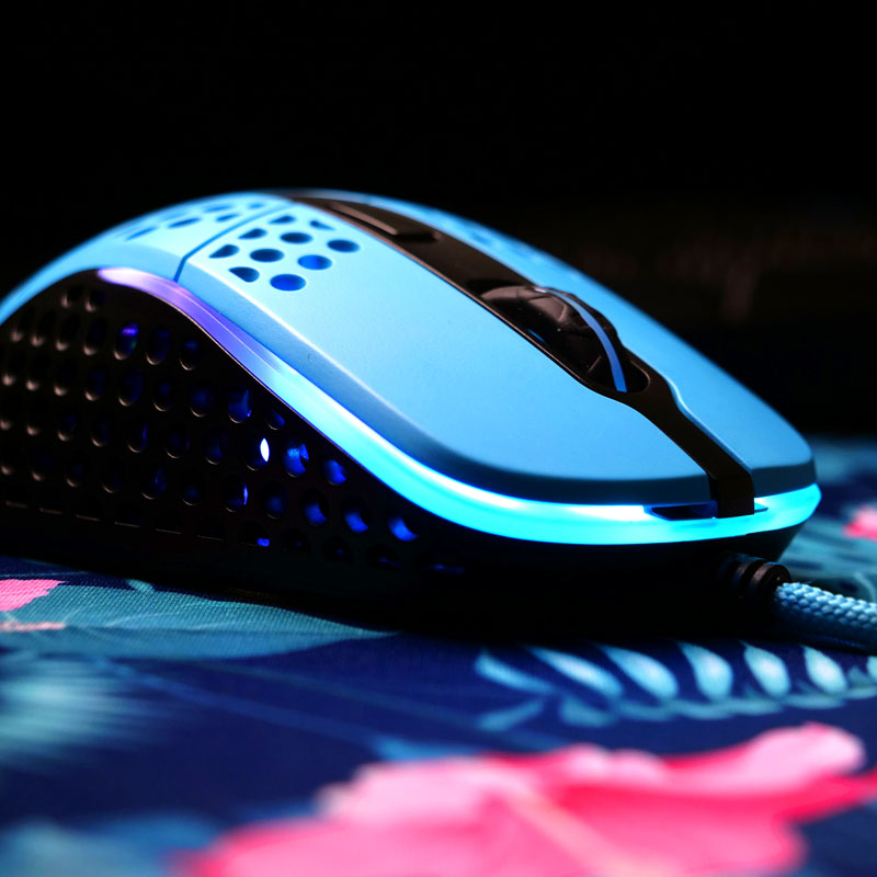 Cherry Xtrfy - Cherry Xtrfy M4 RGB USB Optical Gaming Mouse - Light Blue (XG-M4-RGB-BLUE)
