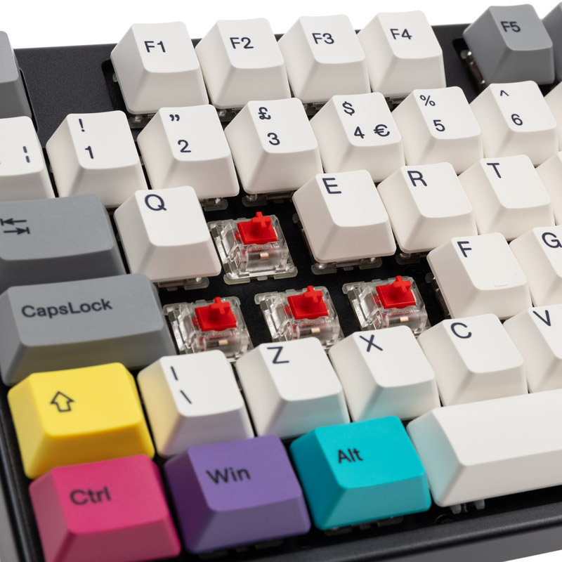 Varmilo - Varmilo VEA88 CMYK Gaming Keyboard, MX-Red, White-LED - UK Layout