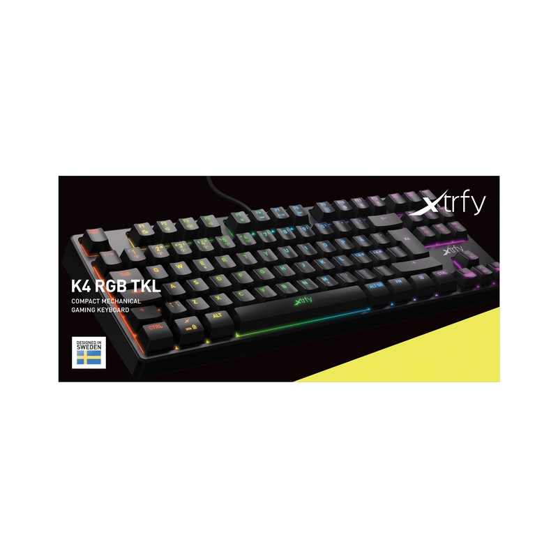 K4 RGB Tenkeyless White Edition, Mechanical Gaming Keyboard with RGB, US