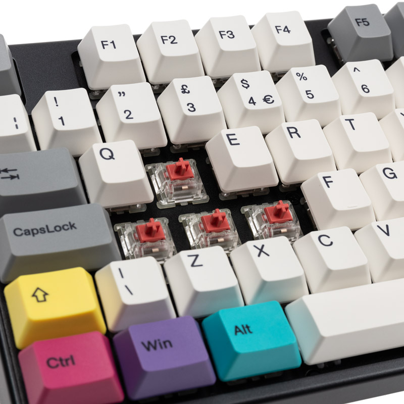 Varmilo - Varmilo VEA88 CMYK Gaming Keyboard, MX-Silent-Red, White-LED - UK Layout
