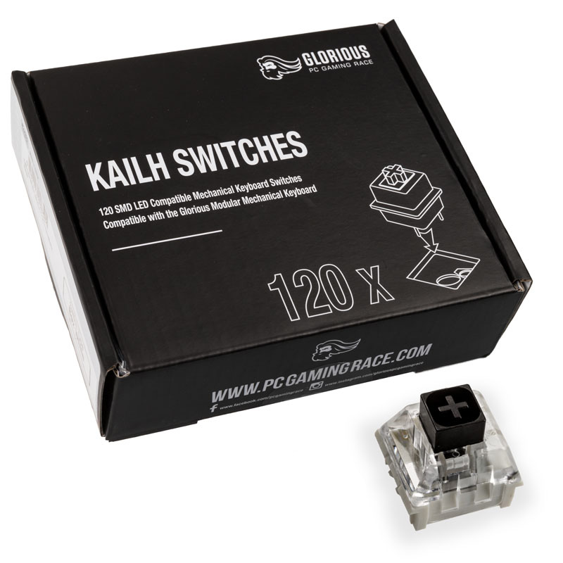 Glorious - Glorious Kailh Box Black Switches (120 pieces) (KAI-BLACK)