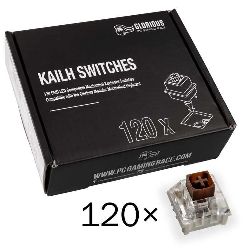Glorious Kailh Box Brown Switches (120 pieces)