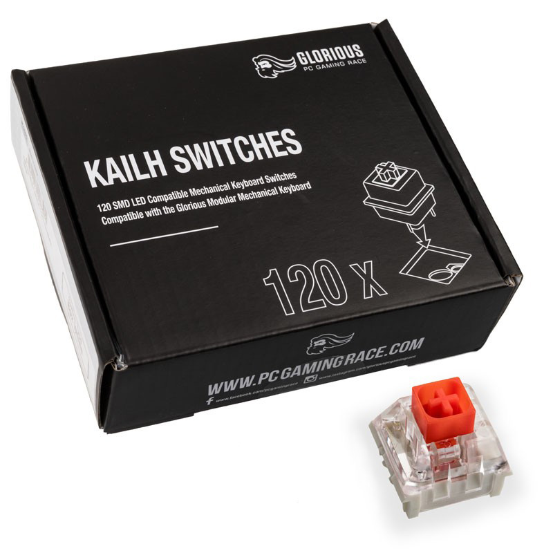 Glorious Kailh Box Red Switches (120 pieces) (KAI-RED)